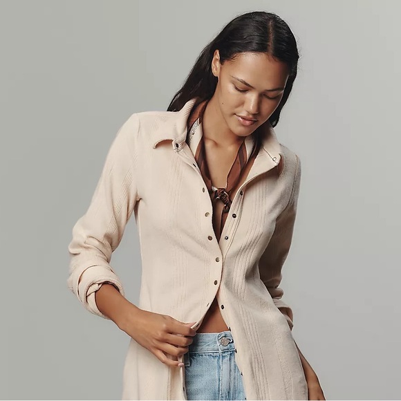 Anthropologie Pilcro Brushed Buttondown Cardigan Sweater - Picture 8 of 10